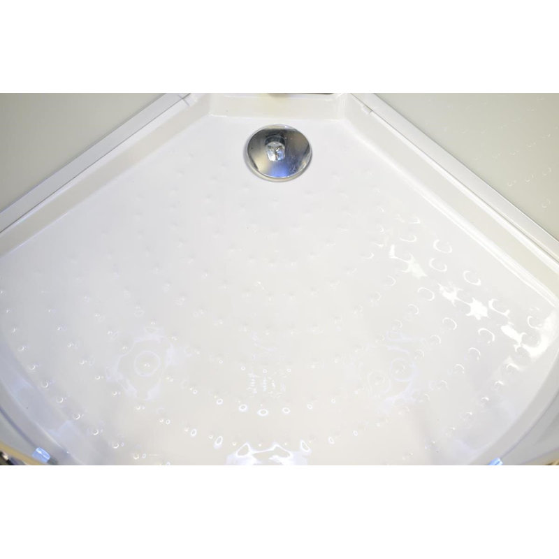  Hydro Plus 800 Hydro Shower Enlosure - Mirror, Black