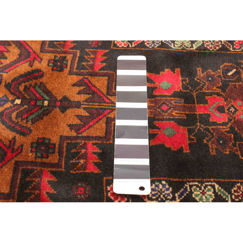 Tapis noir Teimani 3 pi 1 po x 5 pi 0 po
