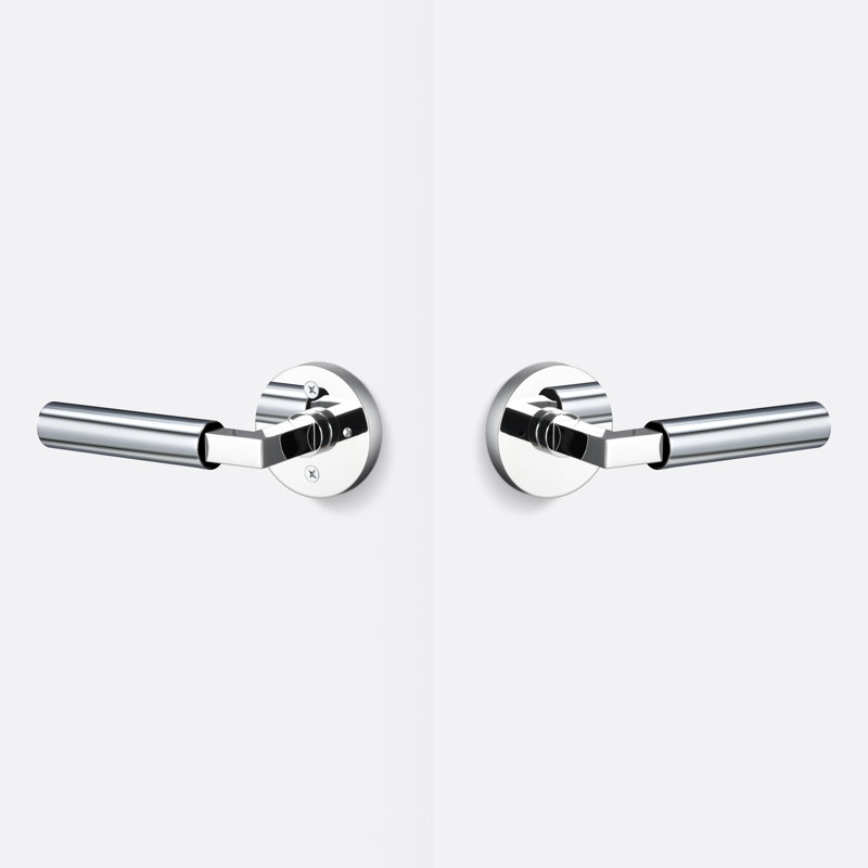 Levanto Round Privacy Rosette, Smooth Grip, Polished Chrome