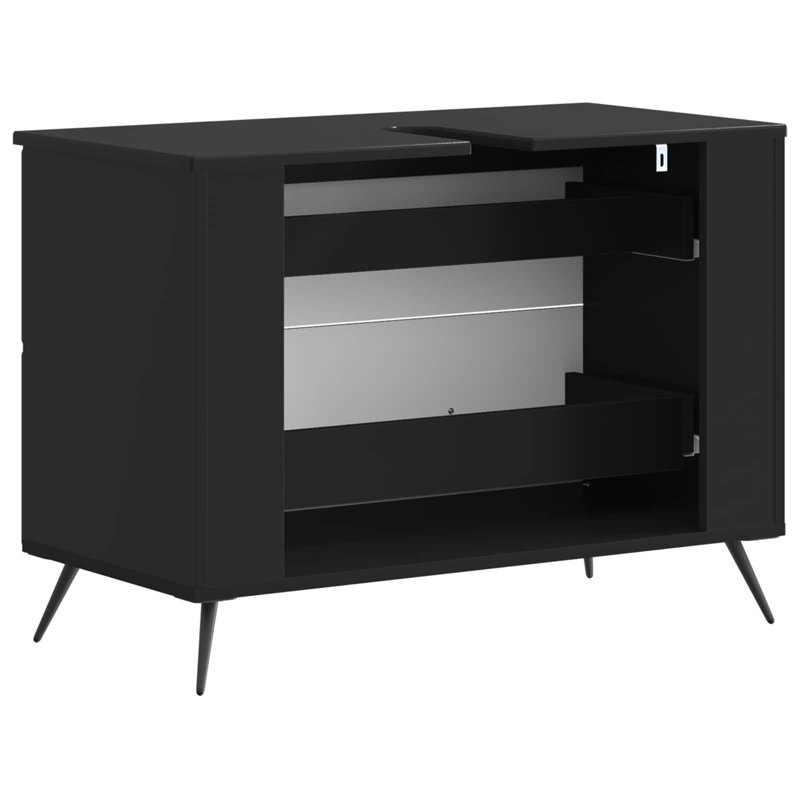 Under Sink Cabinet, Black