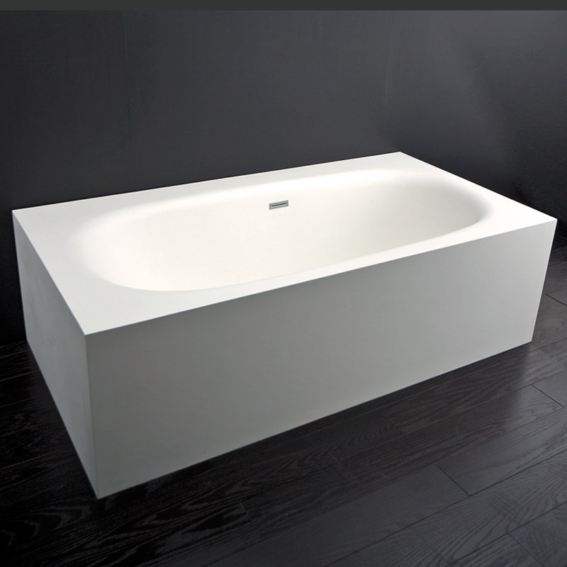 Aquagrande 71'' L Freestanding Soaking Bathtub, Matte White
