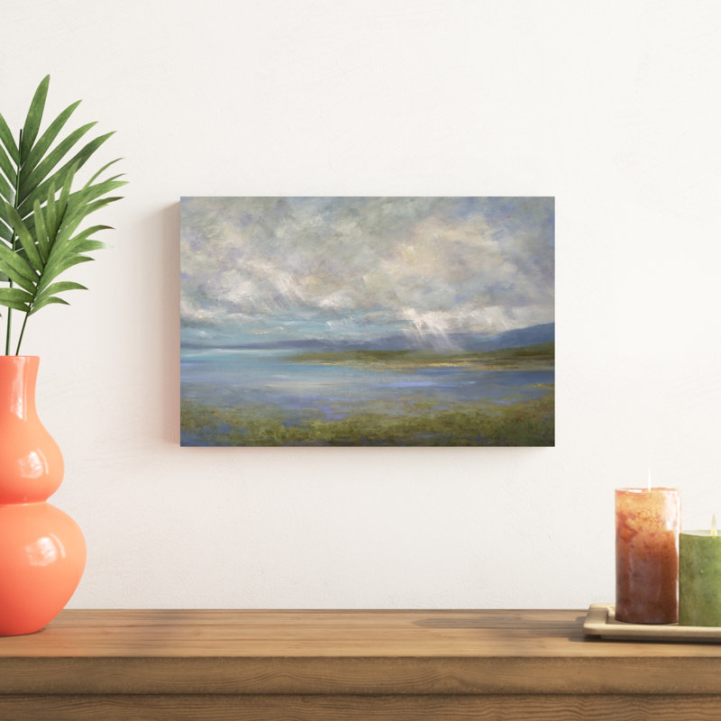 « south bay lights », peinture sur toile, H 12 po x l 18 po