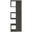 Bibliothèque de bureau gris patinée - 5 tablettes pratiques pour 5 tablettes de rangement fonctionnelles