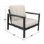 Chaise longue d'extérieur avec coussins Sunbrella® Townsend-967237288