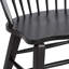 Ensemble de table de salle à manger rectangulaire Hahira avec 6 chaises noires à dossier Windsor-1623886062