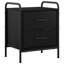40 cm W Galvanised Steel Bedside Table-1716304368
