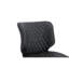 Ensemble de 2 chaises d'appoint de style Mid-Century moderne en cuir véritable capitonné de diamants, pieds réglables antidérapants, ton gris, L 23,23 po x l 19,29 po x H 31,5 po