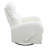 Crotty Faux Leather Swivel Reclining Glider