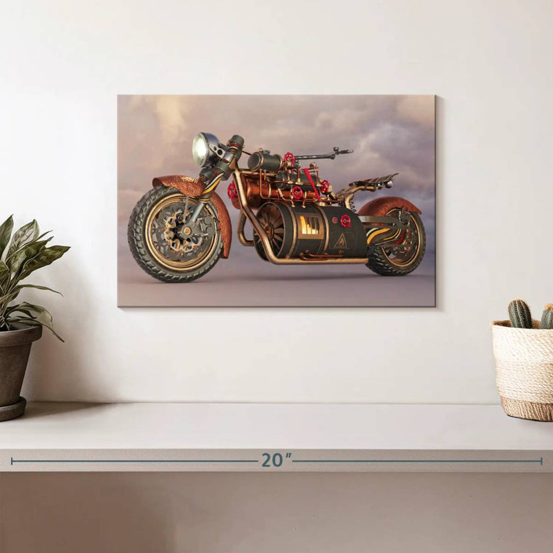 Moto Mehar Steampunk, H 8 po x l 12 po