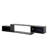 65.35In Wall Mounted Floating  TV Stand With 20 Color Leds And Charging Station-1929987134