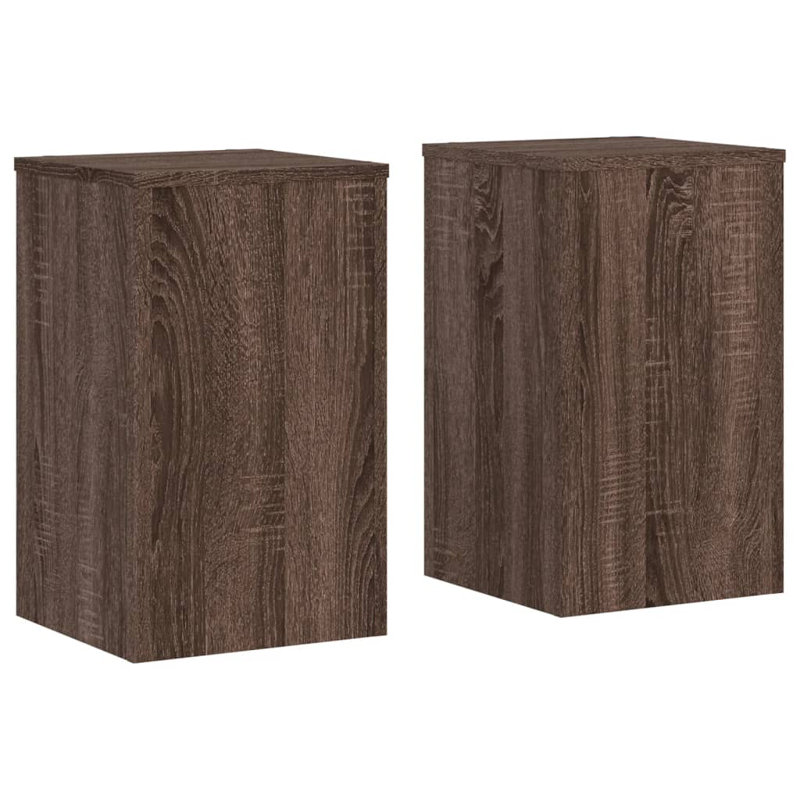 Plant Stand - Set of 2, Brown oak/Look