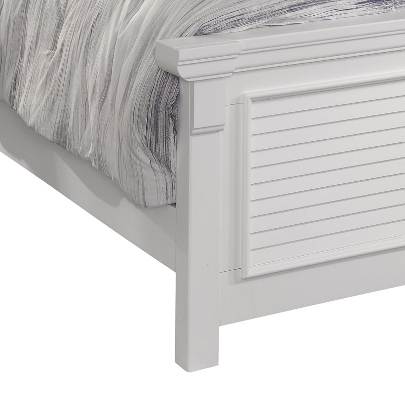 Benedith Standard Bed, Queen, Distressed Eggshell White