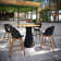 Tulle Outdoor Round Bar Table