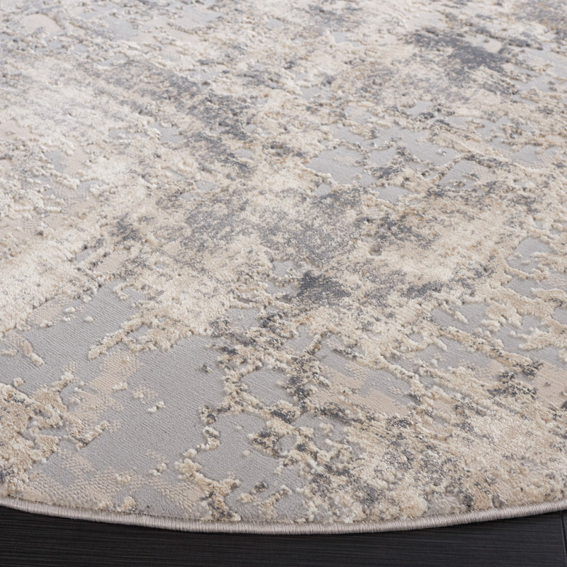 Continental Performance Abstract Rug, Round 6'7"