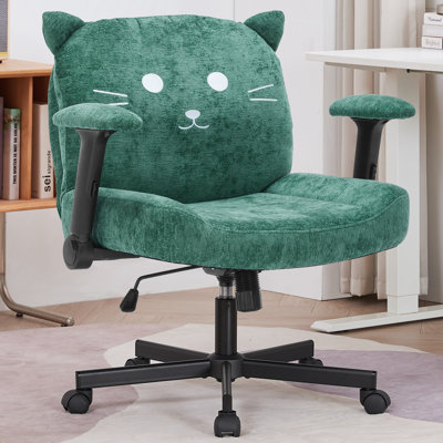 Chaise de bureau Teddy en tissu avec roulettes Teddy