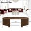 Table basse ovale cannelée-223943771