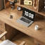 Bureau de direction rectangulaire en bois massif avec tiroirs Walnut-694773230