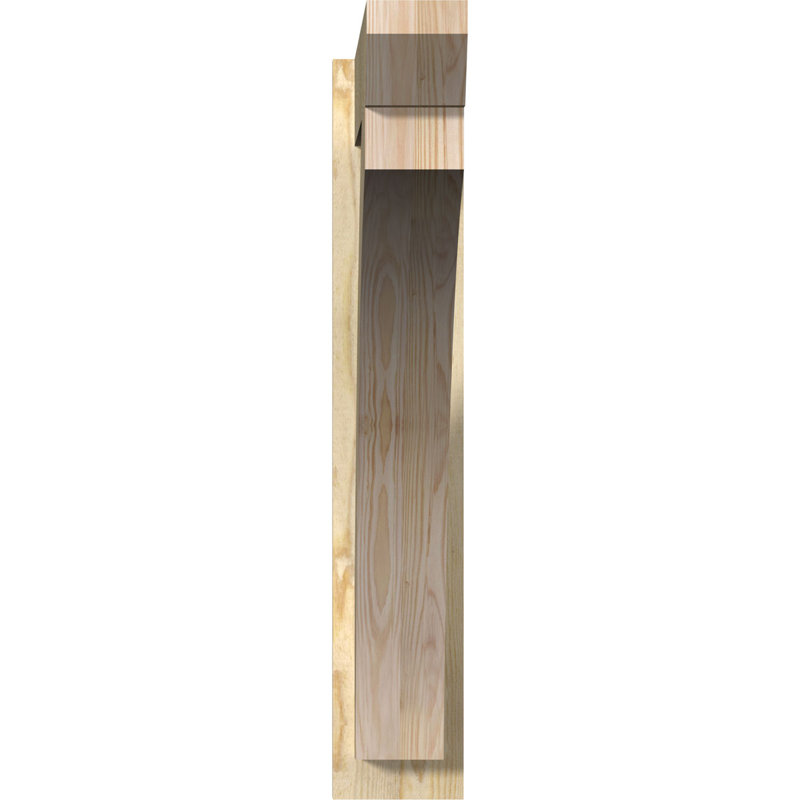 Persienne en bois Thatton, P 34 po x H 34 po, Sapin Douglas de 7 1/2 po (lisse)