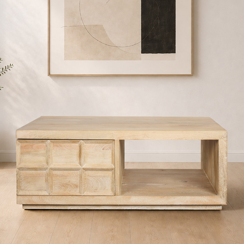 Table basse rectangulaire avec rangement