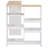Adjustable Bar Table With Movable Shelf - White 138X39x110 Cm - Modern & Versatile Design-243307891