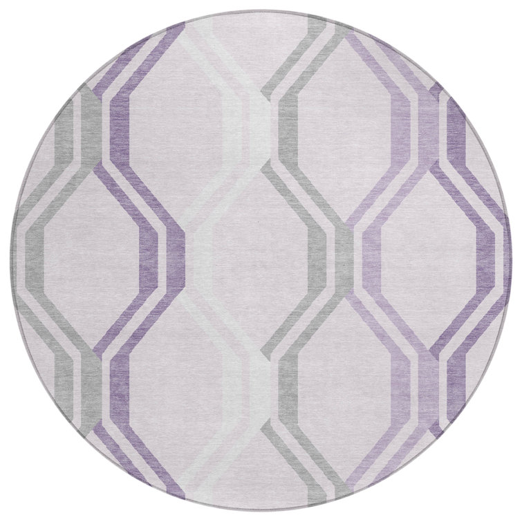 Machine Washable Indoor/Outdoor Bingel ACN2326 Mid-Century Modern Rug