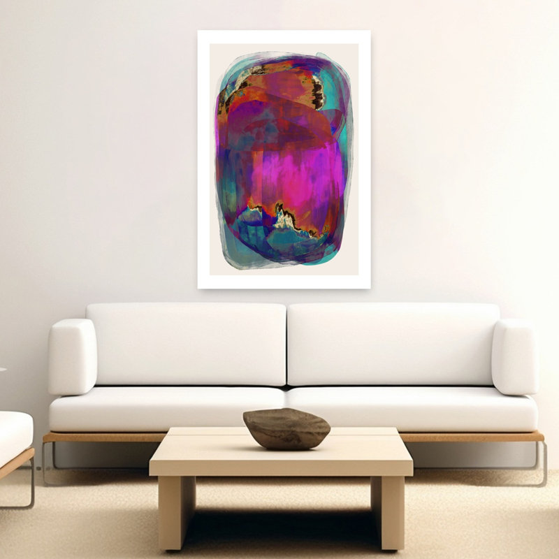 Vibrant Whirlwind Abstract Colorful Contemporary Wall Art Print, 152.4cm H x 101.6cm W