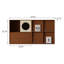 Ensemble de commode de rangement 59,84 "Mid-Century