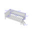 Lit plateforme simple en bois avec garde-corps-128971048