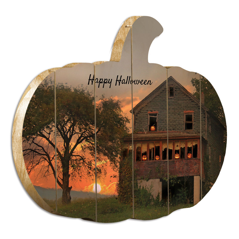 «Happy Halloween» par Lori Deiter - impression sur bois