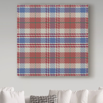 «Lodge Plaid 1» par Dartis, impression sur toile tendue