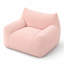 Fauteuil relax une place, pouf moelleux en velours côtelé doux avec poche latérale, design nuage douillet.-919061345