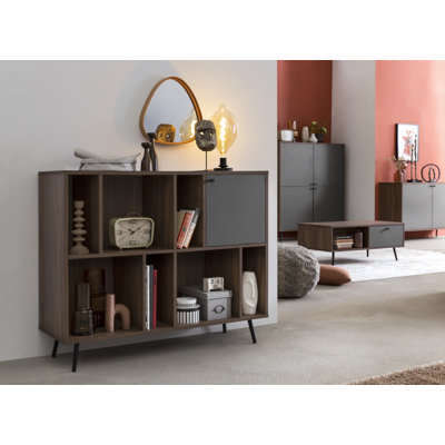 Oleary 76 cm H x 118 cm W Geometric Bookcase