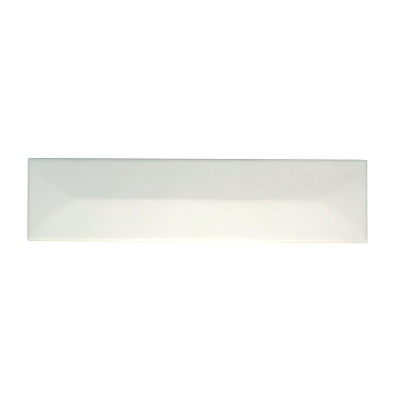 Estasi Silver 3 in. x 12 in. Matte Ceramic (6.06 sq. ft./Case), Matte White Peak