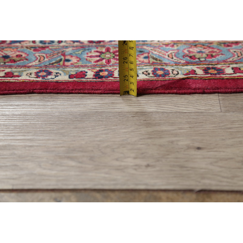 Tapis de zone en laine beige/ivoire 10 pi 4 po x 17 pi 4 po one-of-kind à la main noué la Skelly