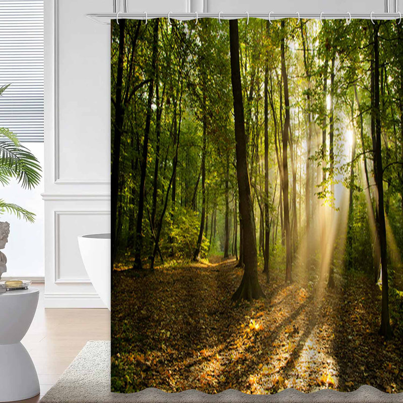 Rideau de douche Sunbeam Trees Forest Woods, L 72 po x l 78 po
