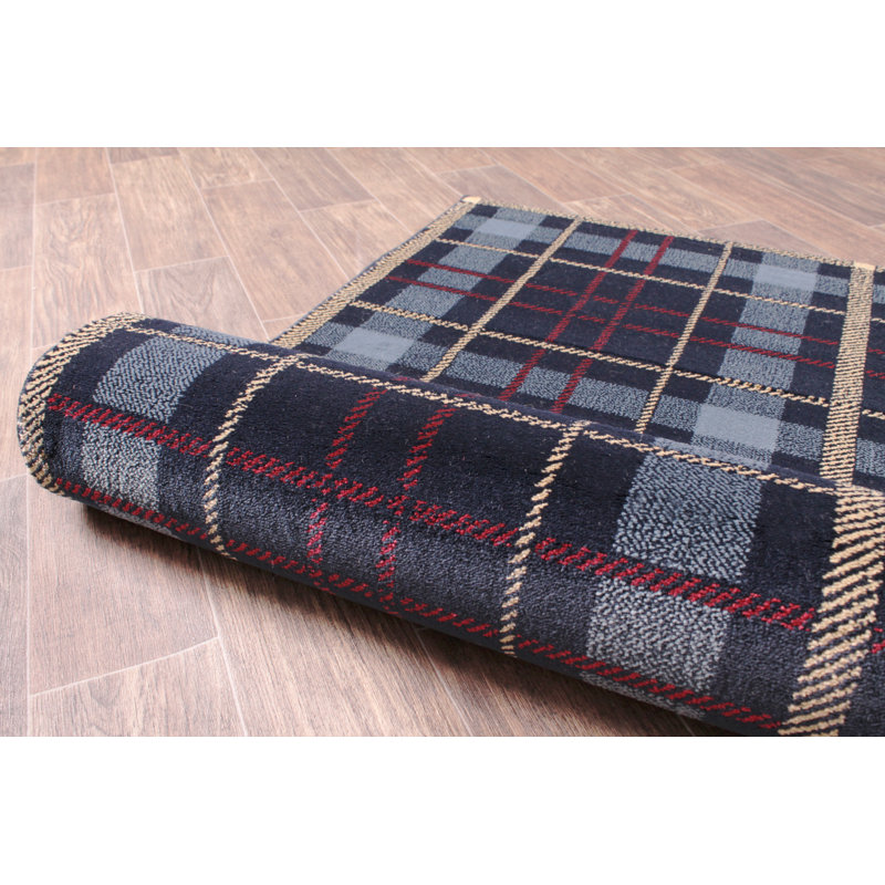 Seabrook Tufted BLUE Rug, Runner 67 x 230cm