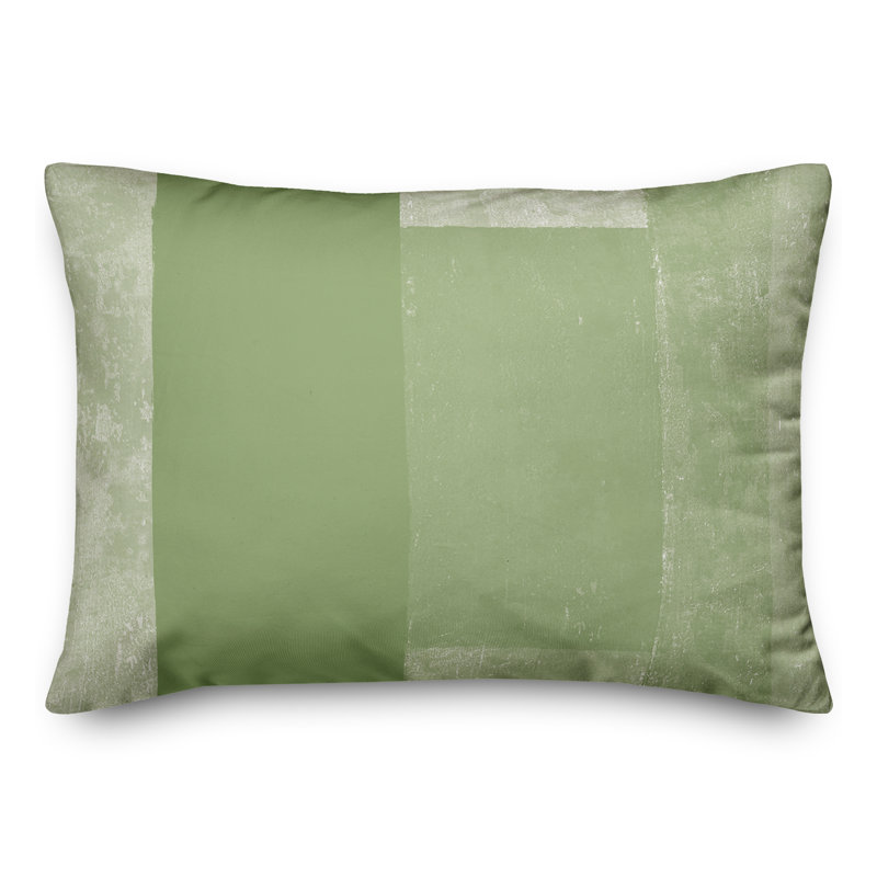  Coussin intérieur / extérieur géométrique, Vert
