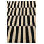 Tapis noir et blanc Ousley