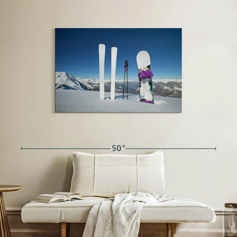 Skis et planche à neige, H 26 po x l 39 po