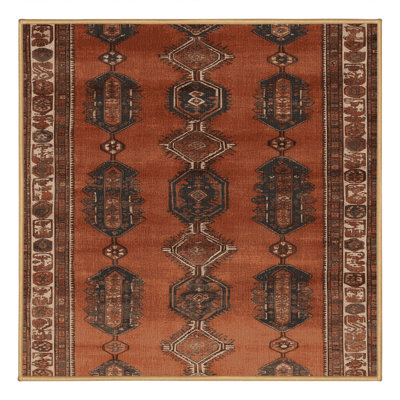 Tapis brun lavable à la machine