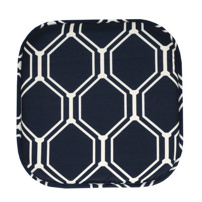 Coussin de coussin de chaise en mousse viscoélastique hexagonale 16 po x 16 po Mirage
