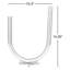 Porte-bougie de table en acier 14,25 po Bianca