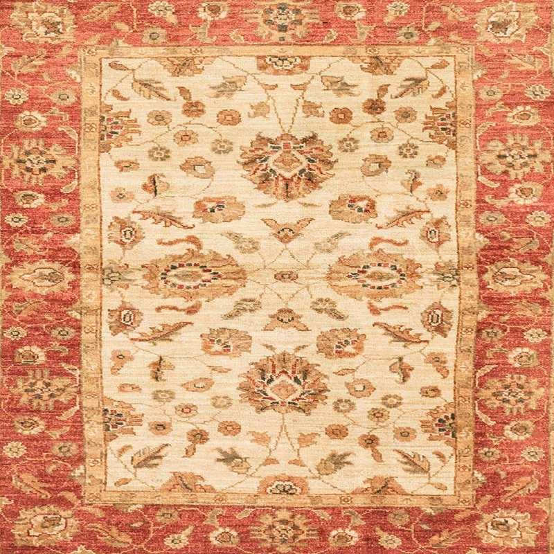 Tapis abstrait moderne 3992, Carré 4 pi