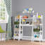 Rangement pour jouets à 4 niveaux avec 3 tablettes de présentation ouvertes et 3 bacs en tissu de 5 po RiverRidge-94008470