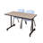 Nicklos Mobile T-Base Training Table, 2 M Stack Chairs-32973178-32973184-32973181