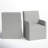 Sinclair Upholstered Arm Chair in Gray
