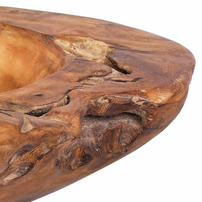 Solid Wood Decorative Bowl