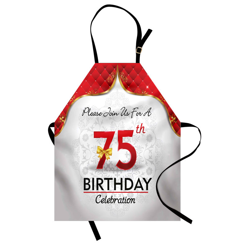 Multicolore, tablier floral The Party Aisle ™ unisexe, fête d'anniversaire royale, taille adulte