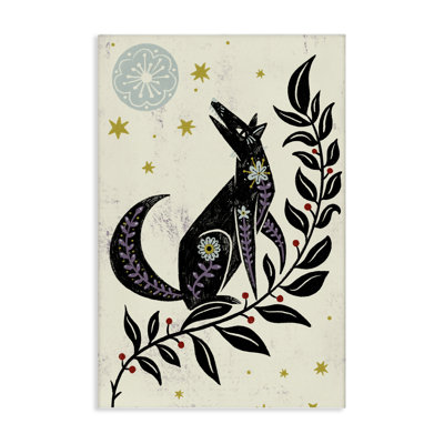 Howling Winter Wolf Canvas, design by Hannah Moren