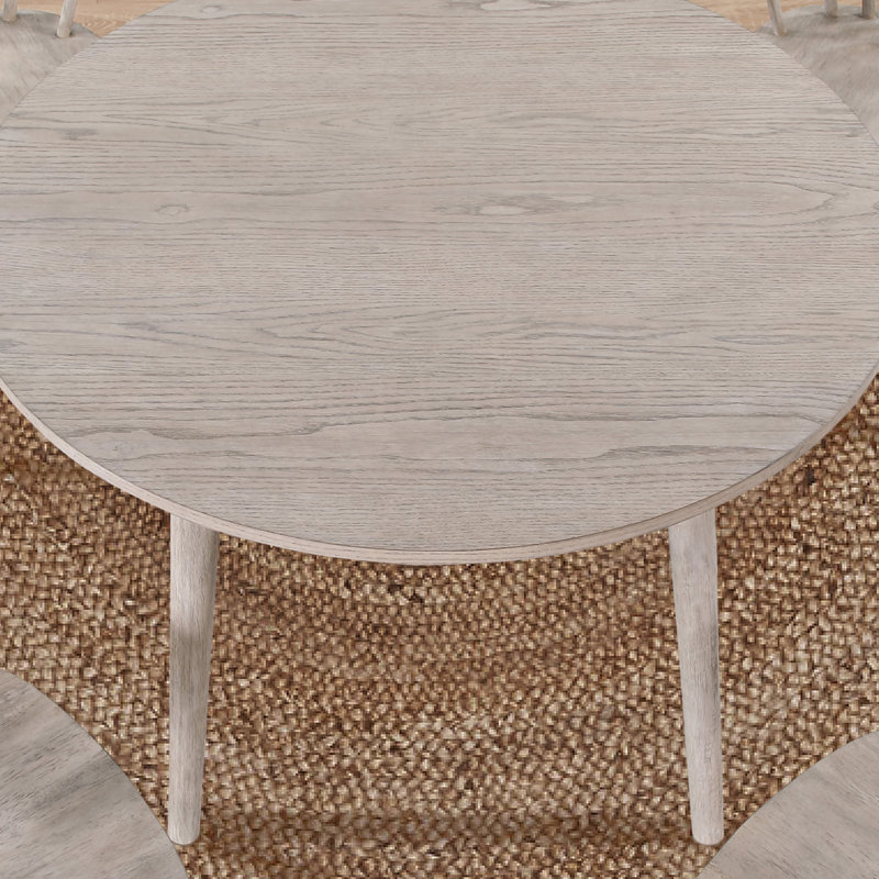 Meili Solid and Manufactured Wood Dining Table , Tan